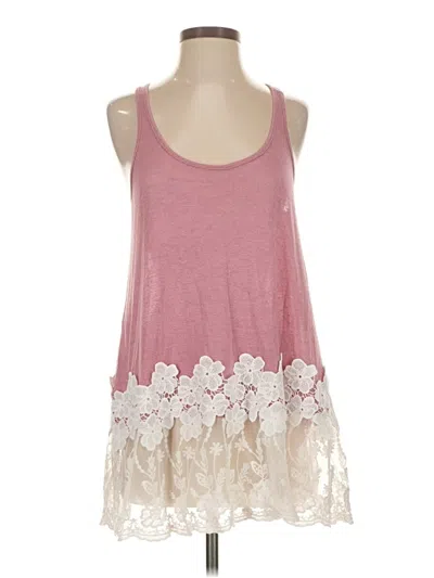 Pre-owned Anna-kaci Sleeveless Top Pink Halter Neckline Tops