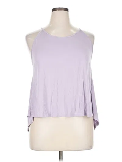 Pre-owned Anna-kaci Tank Top Purple Cold Shoulder Neckline Tops