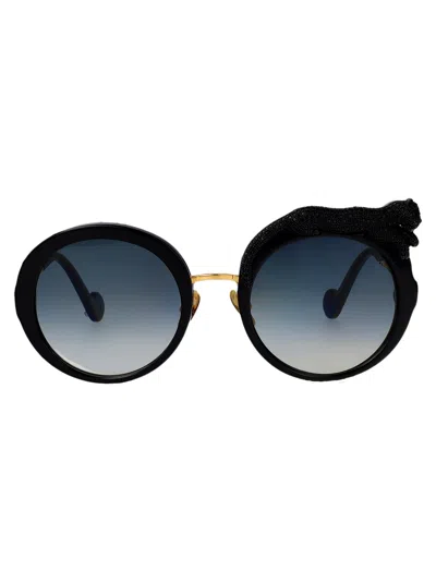 Anna-karin Karlsson Anna Karin Karlsson Sunglasses Rose Et La Roue Crystal Black Crystal In Multi
