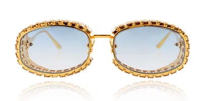 Anna-karin Karlsson Billion $ Boo Gold Ice Women's Sunglasses Gold Size 57