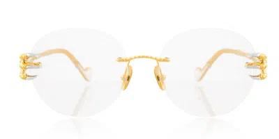 Anna-karin Karlsson Claw Optical - Panto Women's Glasses, Gold, Size 54