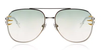 Anna-karin Karlsson Claw Voyage White Gold Blush Women's Sunglasses Silver Size 58