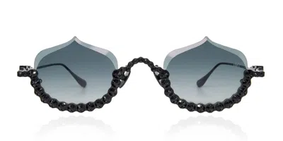 Anna-karin Karlsson Crystal Meringue Black Women's Sunglasses Black Size 49