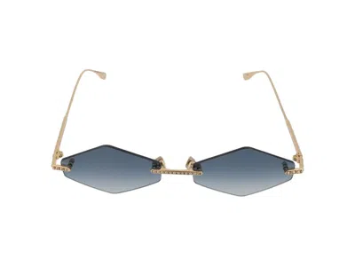 Anna-karin Karlsson Crystal Sunglasses In Blue