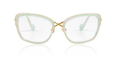 Anna-karin Karlsson La Croix Women's Glasses, Green, Size 45