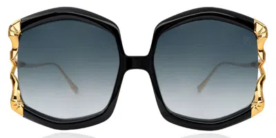 Anna-karin Karlsson La Vie En Rose Black Women's Sunglasses Black Size Standard In Multi