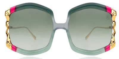 Anna-karin Karlsson La Vie En Rose Green Women's Sunglasses Green Size Standard In Multi