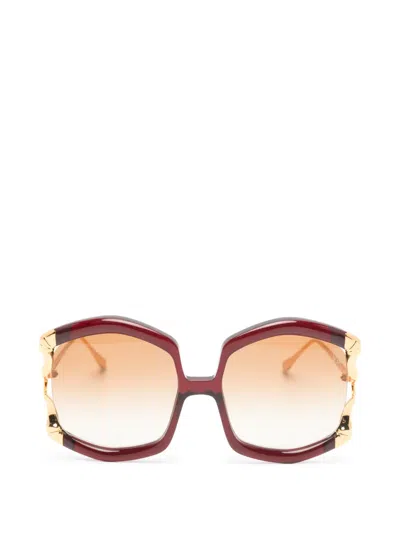 Anna-karin Karlsson La Vie En Rose Sunglasses In Red