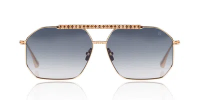 Anna-karin Karlsson Le Boss 2.0 Gold Women's Sunglasses Gold Size 62