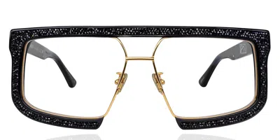 Anna-karin Karlsson Le Grand Desir Black Women's Glasses Gold Size Standard - Free Lenses - Blue Light Block Available