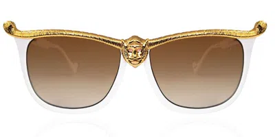 Anna-karin Karlsson Lioness 2.0 White Women's Sunglasses White Size Standard In Multi