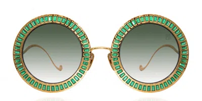 Anna-karin Karlsson Magic You 2.0 Emerald Women's Sunglasses Green Size 48