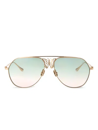 Anna-karin Karlsson Miss Rosell 2.0 Sunglasses In Gold