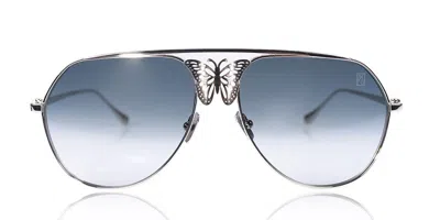 Anna-karin Karlsson Miss Rosell 2.0 White Gold Women's Sunglasses Silver Size 62