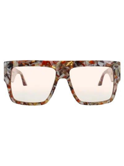Anna-karin Karlsson Mr 3 Am Stories Sunglasses In Grey White Gold - Grey White Gold - Blue Gradient