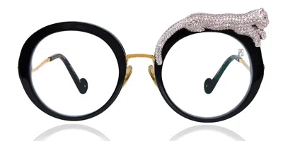 Anna-karin Karlsson Rose Et La Roue Optical Ice Crystal Women's Glasses Gold Size 59 - Free Lenses - Blue Light Block Av