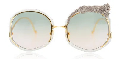 Anna-karin Karlsson Rose Et Le Rêve - Sun Jade Women's Sunglasses Green Size 55