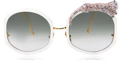 Anna-karin Karlsson Rose Et Le Reve - Sun Pearl Women's Sunglasses Gold Size 55