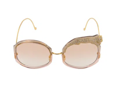 Anna-karin Karlsson Rose Sunglasses In Gold