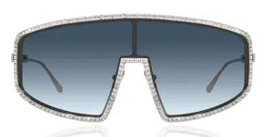 Anna-karin Karlsson Shady Luv 2.0 White Gold Blush Mirror Women's Sunglasses Silver Size 56