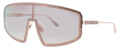Anna-karin Karlsson Shady Luv 2.3 Sunglasses, Titanium, 56-22-135 In Rose - Rose Gold / Pink Mirror