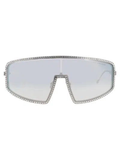 Anna-karin Karlsson Shady Luv 2.5 Sunglasses In White Gold Blush Mirror - White Gold Blush Mirror - Grey Mirror