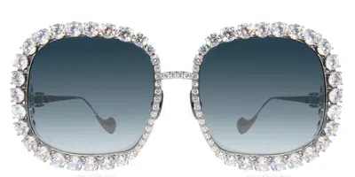 Anna-karin Karlsson Starry Sky Ice Crystal Women's Sunglasses Silver Size 54