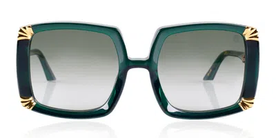 Anna-karin Karlsson Strawberry Moon Emerald Women's Sunglasses Green Size 52 In Neutral