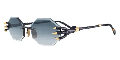 Anna-karin Karlsson The Claw & The Nest - Octagonal 2.0 Black|grey Women's Sunglasses Black Size 58 In Multi