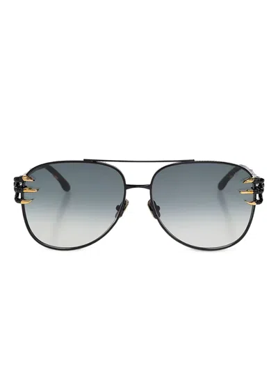 Anna-karin Karlsson Tinted Oversized Sunglasses In Blue