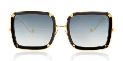Anna-karin Karlsson White Moon Black Women's Sunglasses Gold Size 56 In Multi