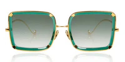 Anna-karin Karlsson White Moon Emerald Women's Sunglasses Green Size 56