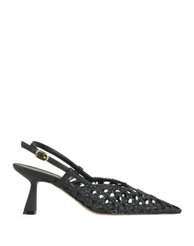 Annaëlle Woman Pumps Black Size 7 Leather