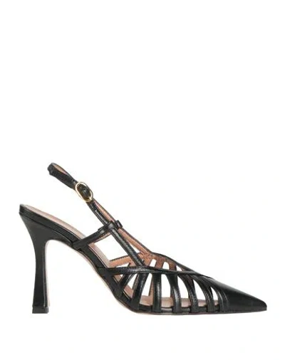 Annaëlle Woman Pumps Black Size 7 Leather