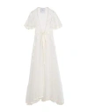 Annamode Woman Overcoat & Trench Coat White Size 4 Silk, Polyamide