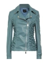 Annarita N Woman Jacket Slate Blue Size 6 Viscose, Nylon, Elastane, Polyurethane In Blue
