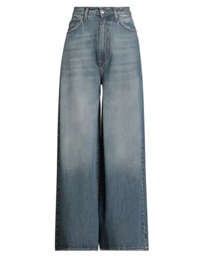 Annarita N Woman Jeans Blue Size 8 Cotton