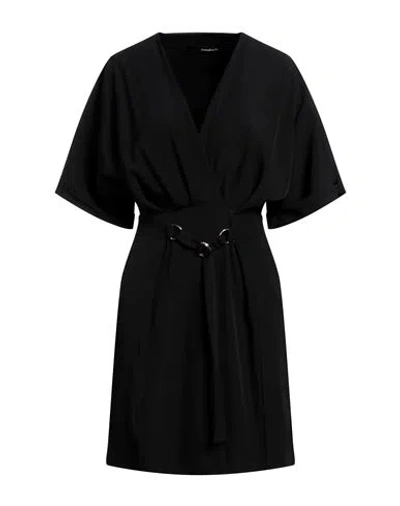Annarita N Woman Mini Dress Black Size L Polyester, Elastane