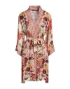 Annarita N Woman Overcoat & Trench Coat Pink Size 8 Viscose In Pink