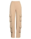 Annarita N Woman Pants Beige Size 4 Polyester, Elastane In Beige