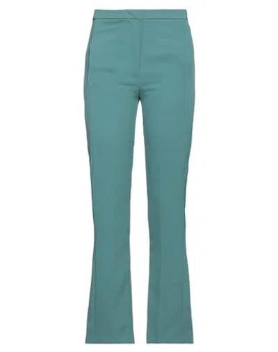 Annarita N Woman Pants Emerald Green Size 4 Polyester, Elastane