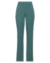 Annarita N Woman Pants Sage Green Size 14 Polyester, Elastane In Blue
