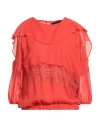Annarita N Woman Top Red Size M Polyester In Red