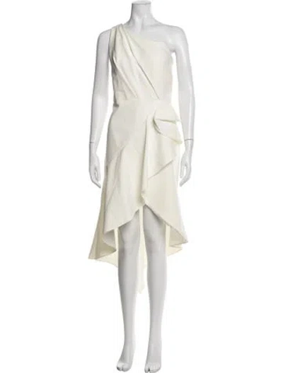 Pre-owned Anne Barge Nylon Midi Length Dress In Neutral