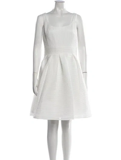 Pre-owned Anne Barge Square Neckline Mini Dress W/ Tags In Multicolor