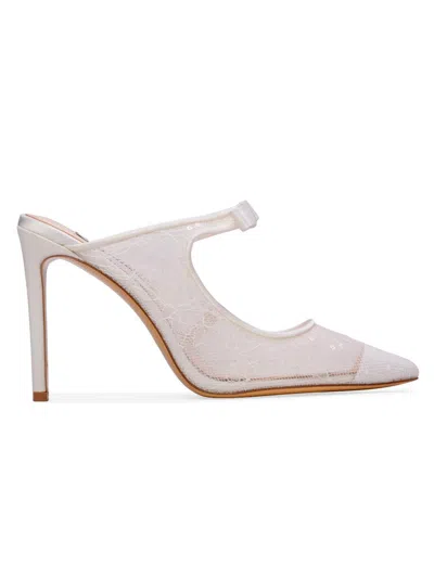 Anne Barge Women's Luna Lace Pumps In White