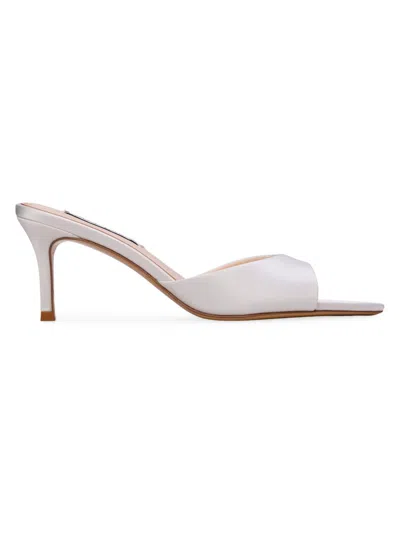 Anne Barge Women's Serenity Satin Mules In White