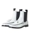 Anne Blum Women's Pooky Chelsea Boot With Tassel Booties In White In White