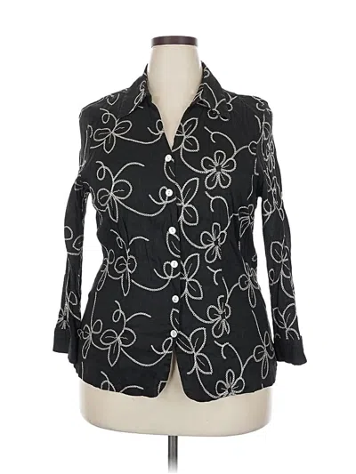 Pre-owned Anne Carson Kimono In Black