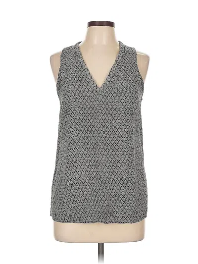Pre-owned Anne Carson Sleeveless Blouse In Gray